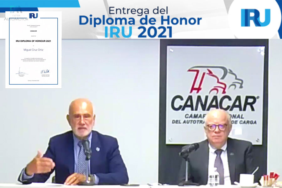 Obtiene México primer lugar en operadores profesionales reconocidos por la IRU