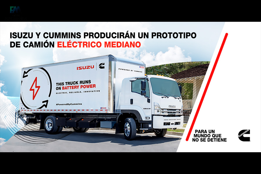 En sinergia con Isuzu, Cummins desarrollará camión eléctrico mediano