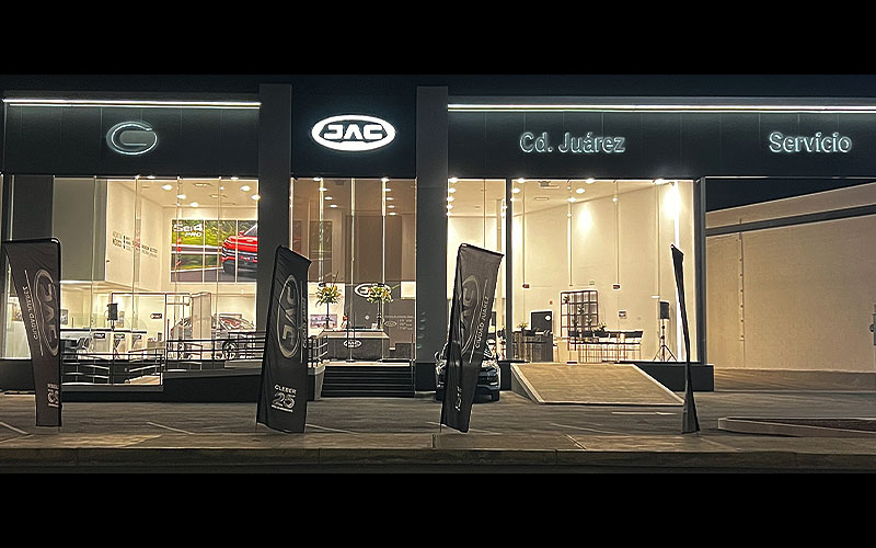 Nueva distribuidora JAC Store ubicada en Ciudad Juárez, Chihuahua