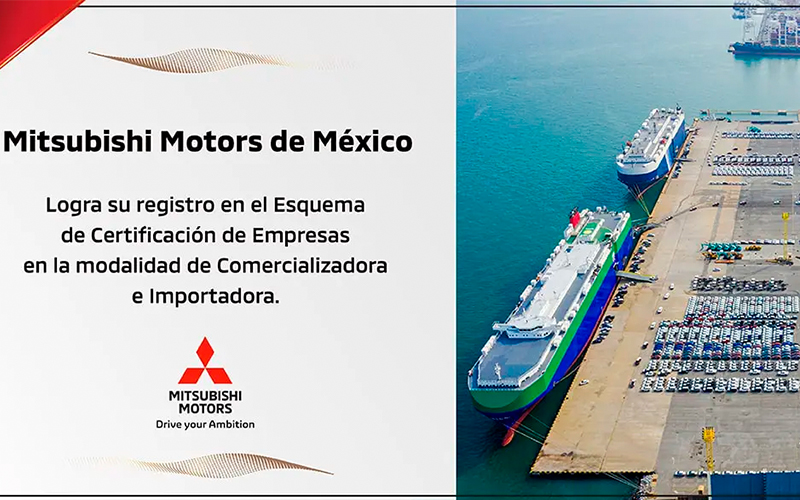 Mitsubishi Motors de México recibió recientemente la Certificación de Empresas en la modalidad de Comercializadora e Importadora.