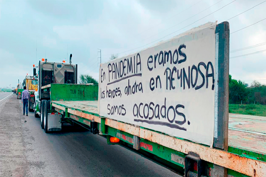 "En pandemia éramos los héroes, ahora en Reynosa somos acosados": transportista de la entidad.