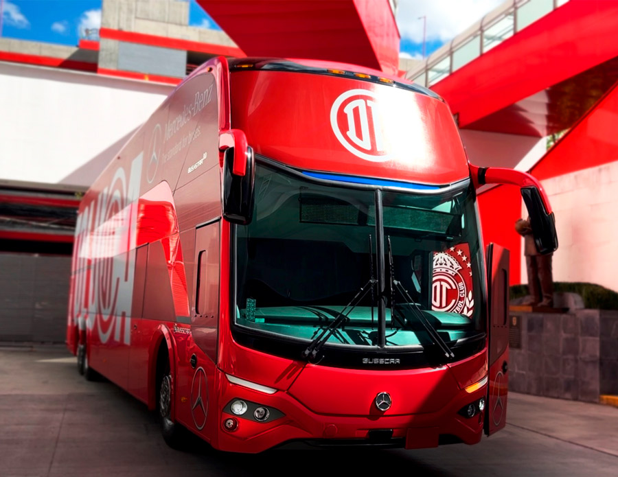 Mercedes-Benz Autobuses es transporte oficial del Club Deportivo Toluca