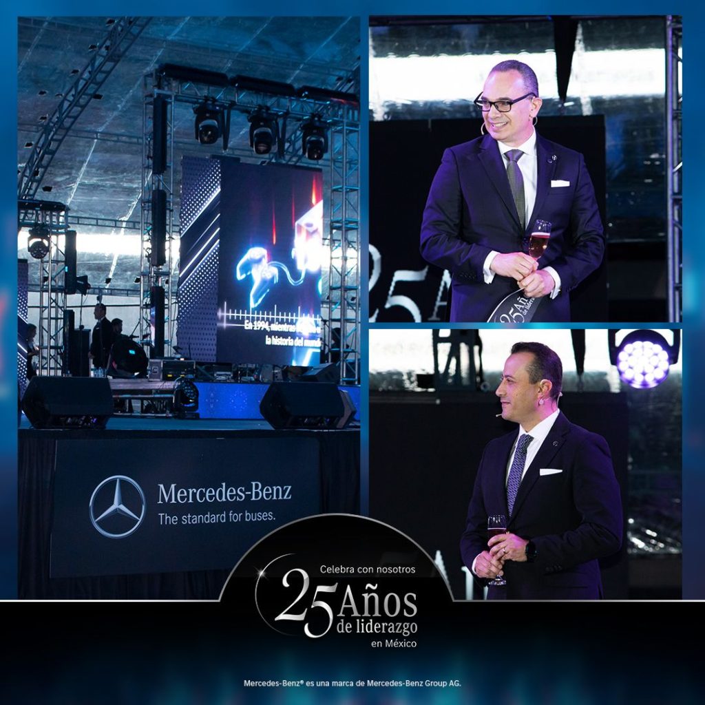 Alexandre Nogueira, CEO y Raúl Antonio González Cepeda, director de ventas, mercadotecnia y posventa ambos de ercedes-Benz Autobuses