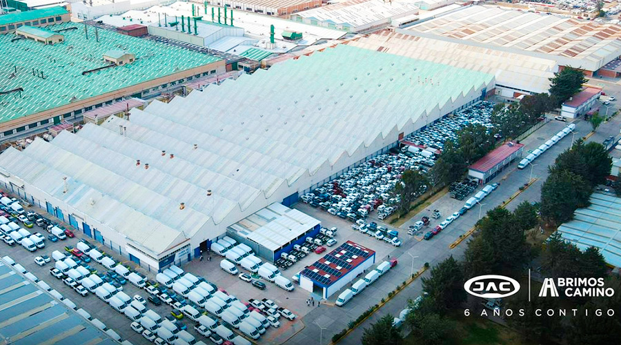 Planta de manufactura de JAC México ubicada en Ciudad Sahagún, Hidalgo 