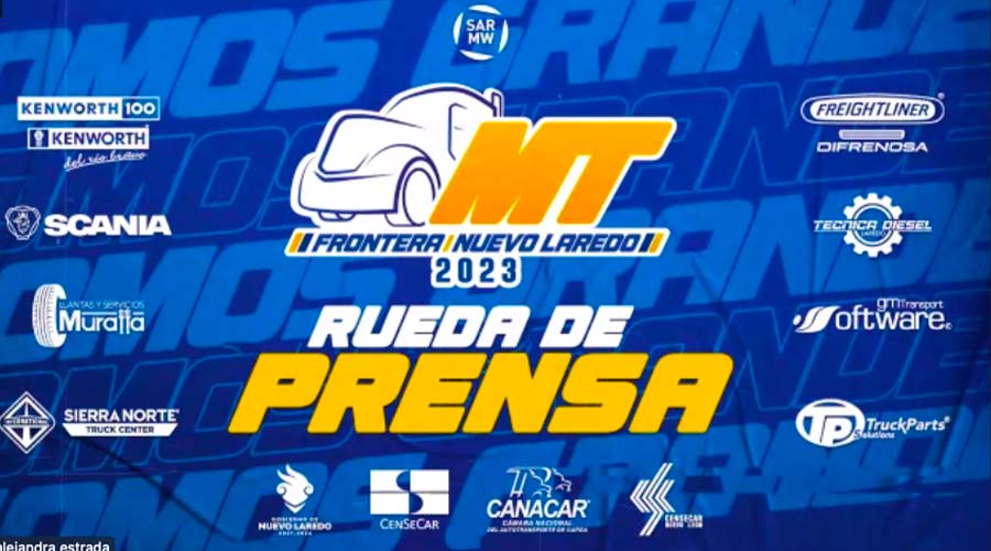 MT Frontera Nuevo Laredo 2023  cuenta con el patrocino de Kenworth, Freightliner, International, Scania  entre otros 