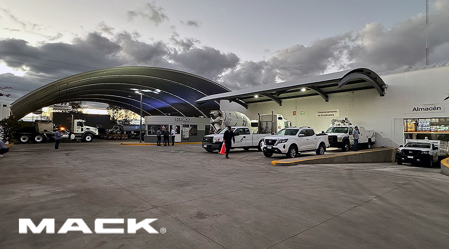La nueva distribuidora de TTM  Mack Trucks Aguascalientes cuenta con una superficie de 5,000m2 y esta buchada en Carretera Panamericana Sur Km 10.5