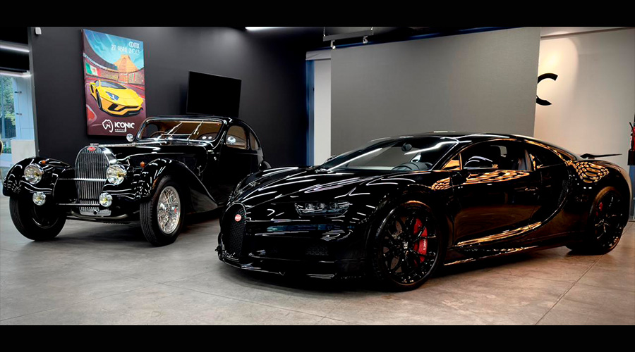 Bugatti TYPE  y Bugatti Chiron 