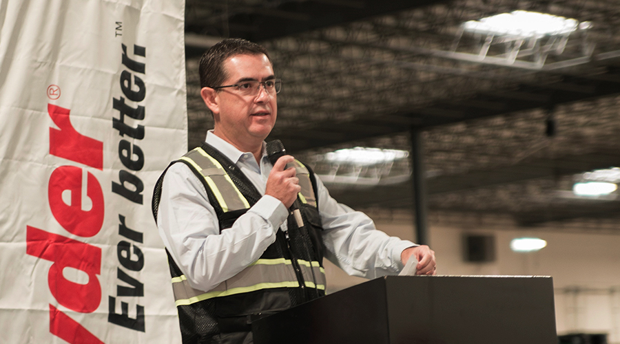 Ricardo Álvarez, vicepresidente de Cadena de Suministro y director general para Ryder México.
