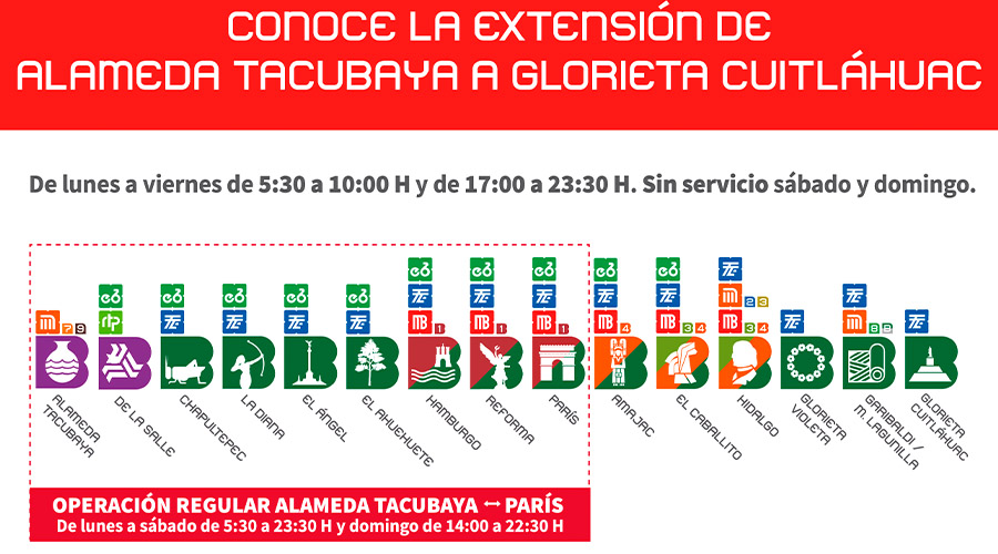Metrobús amplía servicio de la Línea 7; ahora llegará a Glorieta Cuitláhuac