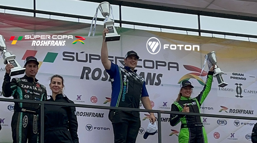Ganadores de la categoría tractocamiones en la primer fecha en el autódromo de Monterrey de la Super Copa Roshfrans 2024