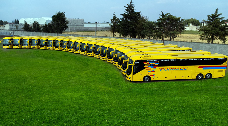 
Tornado Bus Company adquiere 20 autobuses Volvo 9800 de 15 metros