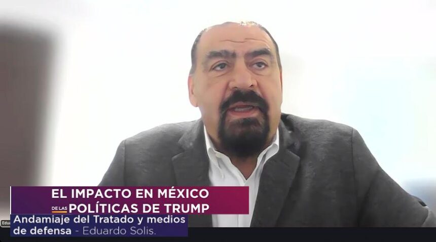 Eduardo Solís, economista y consultor automotriz, durante el webinar "El impacto en México de las políticas de Trump", organizado por la AMDA. Factor Automotor