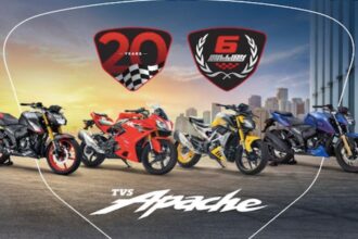 Los modelos TVS Apache, retoman los mejor de los 43 años de existencias de la TVS Racing, para dejar lo mejor de ellas en la pista y carretera.