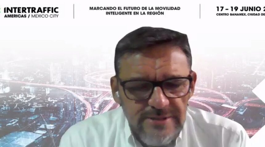 Nicolás Rosales, presidente de la Asociación de Mexicana de Transporte y Movilidad (AMTM) durante el webinar Intertraffic Americas 2025.