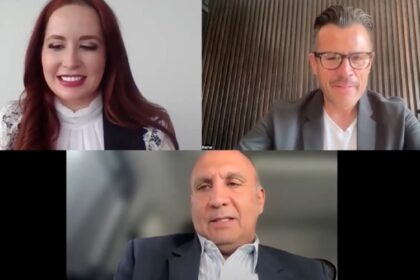 (De izq. a der) María de Haas, directora técnica de la Oficina de Marcelo Ebrard; René Mendoza, presidente de la cadena de valor CAPIM y Víctor Gabriel Chedraui, secretario de Economía de Puebla durante el webinar Mexico's Industry Supply Chain. Factor Automotor