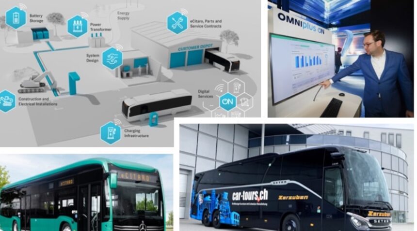 Daimler Buses presentó en la Cumbre UITP 2025, el nuevo Mercedes Benz eCitaro 2025. Factor Automotor