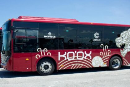 La red de transporte Ko'ox cuenta con unidades Yutong equipadas con aire acondicionado y espacios para personas con capacidades diferentes. Factor Automotor