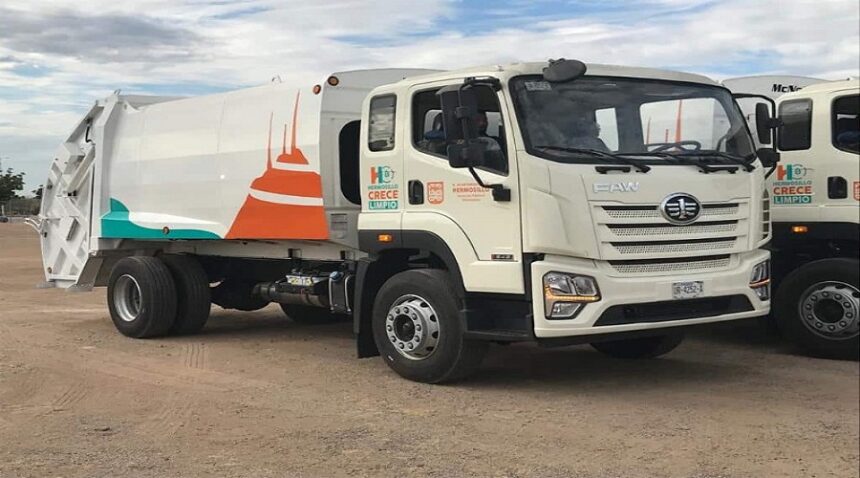 La capital sonorense se consolida como la ciudad con la mayor flota de vehículos eléctricos para la recolección de residuos. Factor Automotor