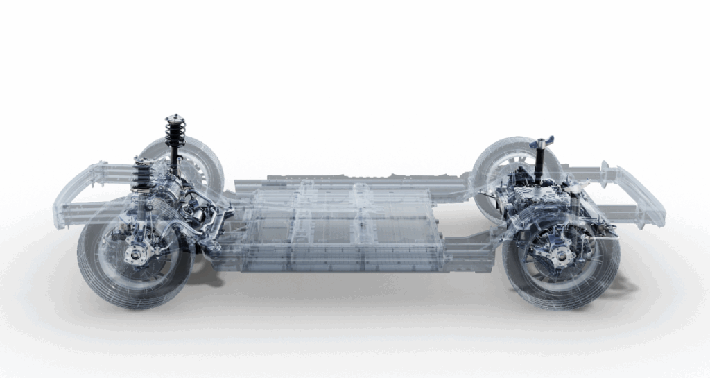 La plataforma SEA de Zeekr 001 ofrece mayor aerodinámica. Factor Automotor La plataforma SEA de Zeekr 001 ofrece mayor aerodinámica. Factor Automotor