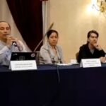 Stephan Brodziak, del Poder del Consumidor; Anaid Velasco, del Centro Mexicano de Derecho Ambiental, y Bernardo Baranda, del Instituto de Políticas para el Transporte y el Desarrollo, durante la presentación del proyecto para reformar la NOM-163. Factor Automotor
