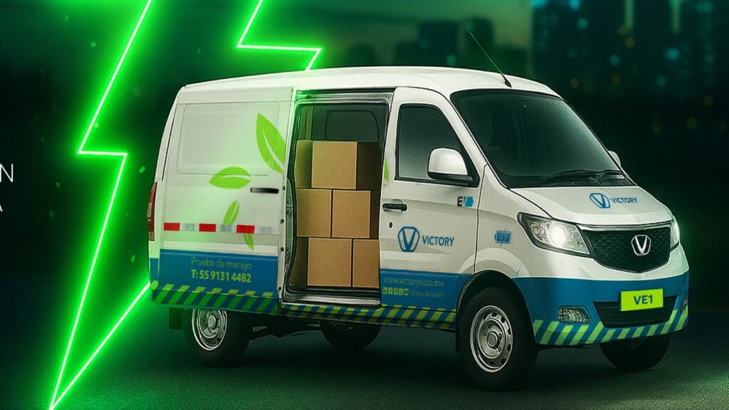Modelo de van eléctrica de carga EV1 de Victory México 