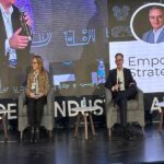 (De izq. a der.) Manuel Montoya, director general de CLAUT; Adriana Mazcouzet; Eduardo Watty, sales VP Mobility de Bosch, y Alberto de Icaza, director de asuntos externos ZF México. Factor Automotor