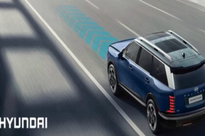 Hyundai Palisade 2026 desde una vista aérea. Factor Automotor