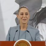 La presidenta Claudia Sheinbaum, durante su conferencia de prensa del 27 de noviembre de 2025. Factor Automotor