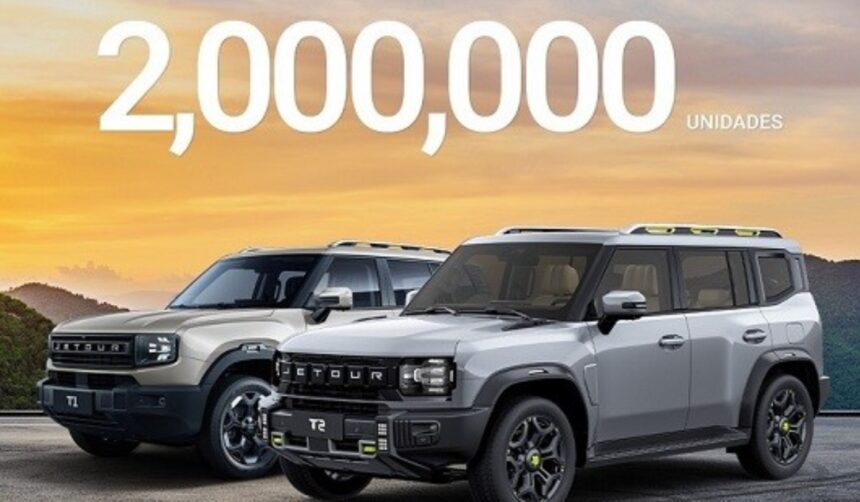 Jetour celebra su segundo millón de vehículos producidos. Descubre los logros y la velocidad de su crecimiento en la industria.