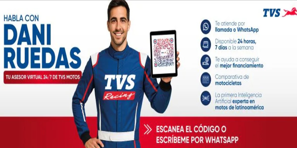 TVS y Motomex, reafirman su liderazgo en el segmento de las motocicletas con la presentación de su asistente virtual. Factor Automotor