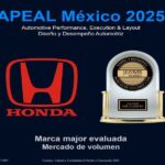 Honda es la mejor marca de volumen en cuanto a diseño y calidad, según el estudio APEAL 2025 de J.D Power.