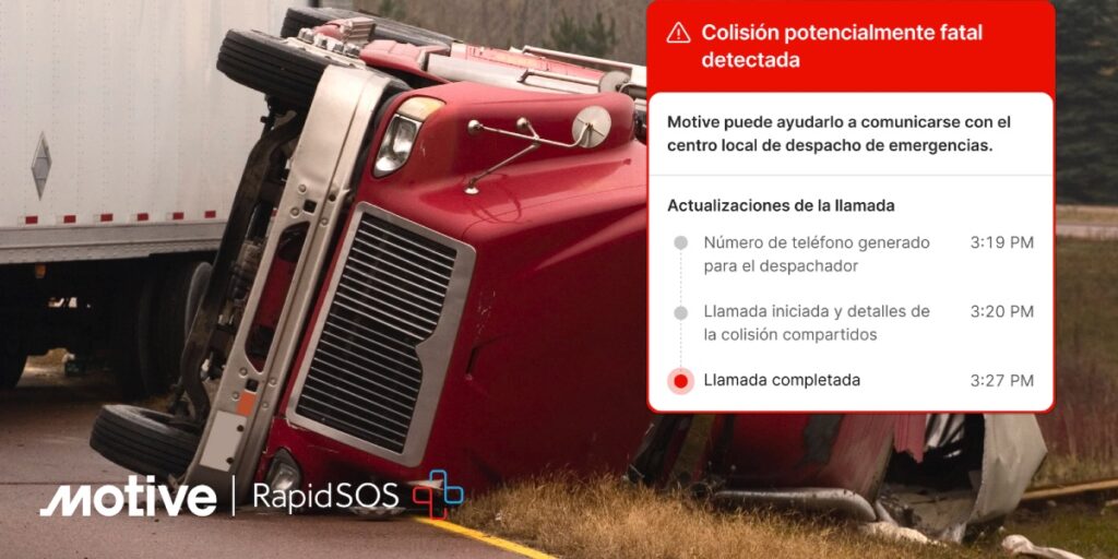 El Asistente de Emergencia está disponible para operadores de vehículos comerciales. Factor Automotor