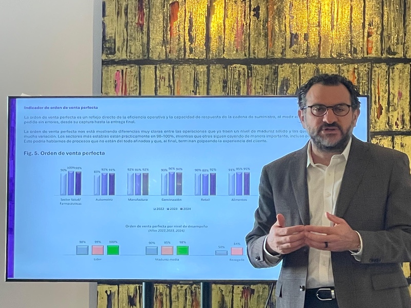 José Ambe, CEO de LDM, durante la presentación del Tercer Estudio Nacional de Indicadores Logísticos. Factor Automotor