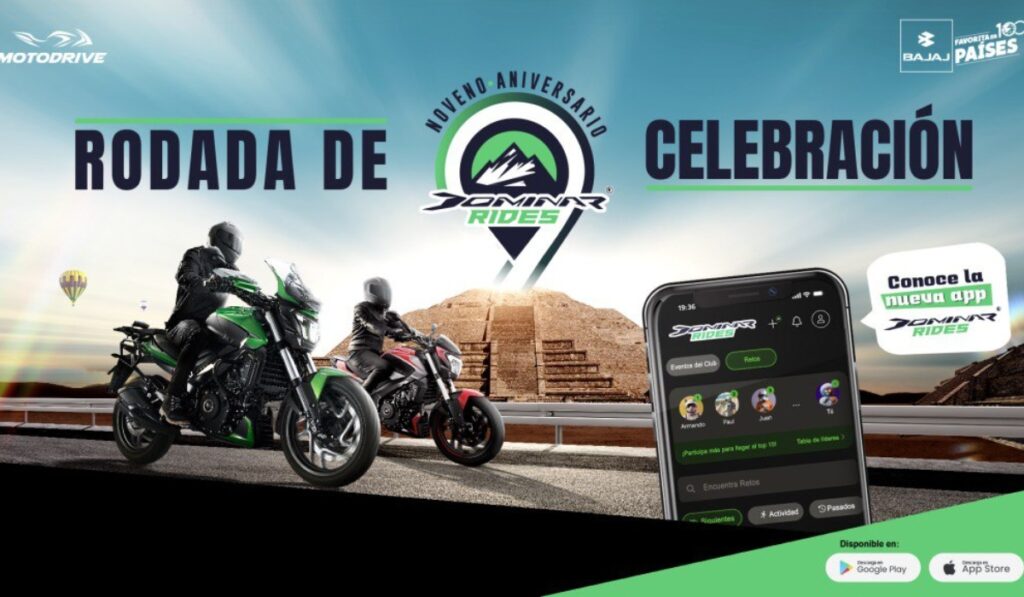 La comunidad Dominar Rides rodó desde el Monumento a la Revolución hasta Teotihuacán para celebrar nueve años de experiencia biker.