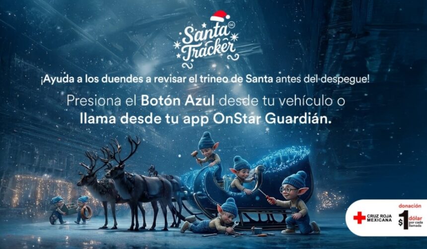 OnStar activa Santa Tracker en México y permite a las familias seguir en tiempo real el recorrido de Santa Claus durante la temporada navideña.