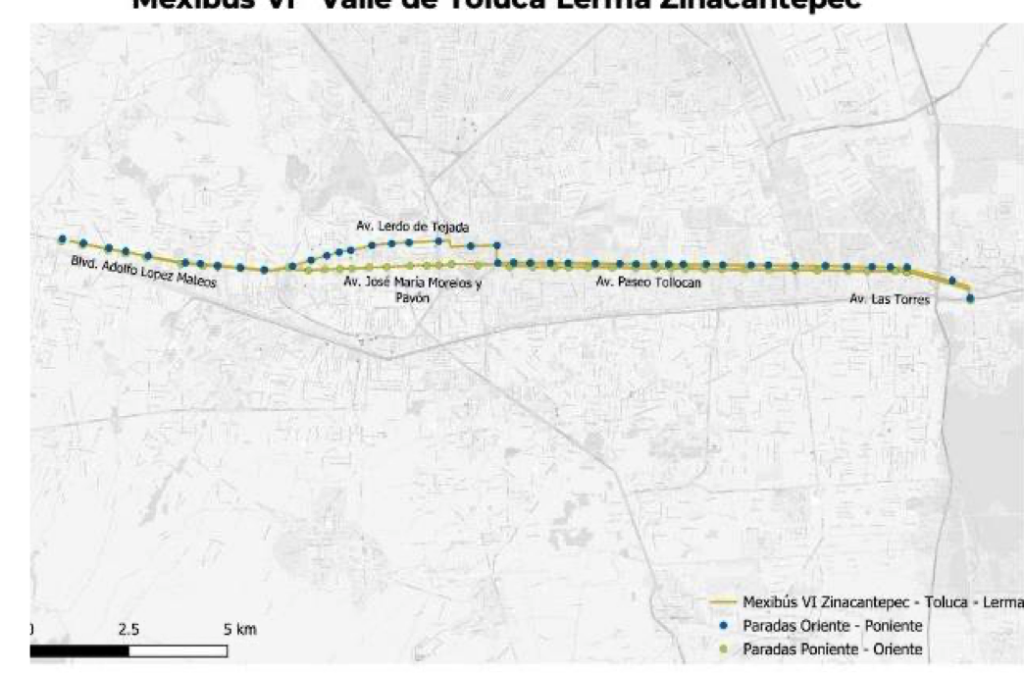 La Línea 6 de Mexibús integrará 42 estaciones y dos terminales. Factor Automotor