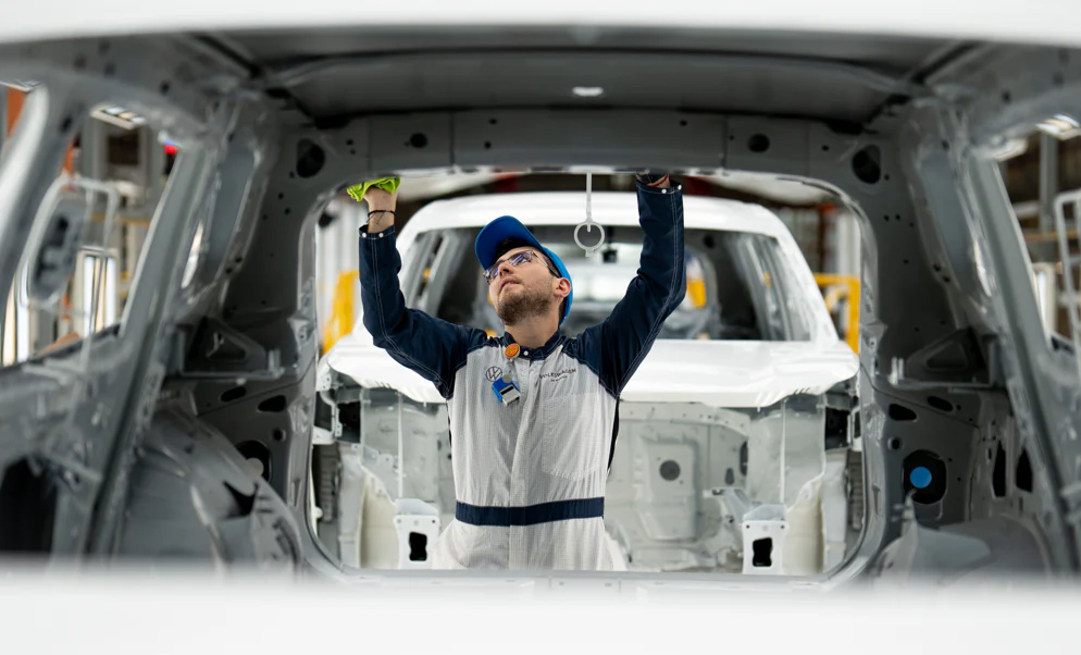 Recientemente, Volkswagen inauguró su nave de pintura eléctrica en su planta de Puebla. Factor Automotor