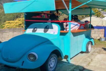 El Vochito Saludable Yatziri fue inaugurado con el apoyo de Volkswagen, Fundación Merced y Manantiales de Justicia A. C para promover la alimentación saludable. Factor Automotor