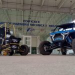 Estudiantes de la UNAM presentan su prototipo todo terreno durante el Día Baja en Monterrey.