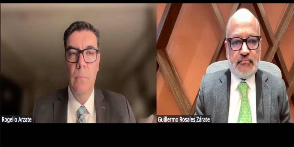 Rogelio Arzate, presidente de la ANPACT, y Guillermo Rosales, presidente de la AMDA, durante la presentación del reporte Balance de la Industria Automotriz de Vehículos Pesados para el Autotransporte de marzo de 2026.  Factor Automotor