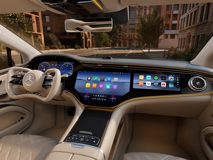El sistema steer-by-wire permite mantener una espacio más amplio al interior y un volante más plano. Factor Automotor El sistema steer-by-wire permite mantener una espacio más amplio al interior y un volante más plano. Factor Automotor