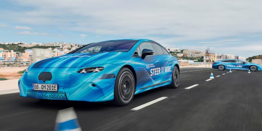 Mercedes-Benz EQS integra por primera vez el sistema steer-by-wire. Factor Automotor Mercedes-Benz EQS integra por primera vez el sistema steer-by-wire. Factor Automotor