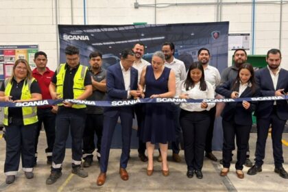Manuel Aranda, director de retail de Scania México, fue el encargado de inaugurar la nueva sucursal en Chihuahua. Factor Automotor