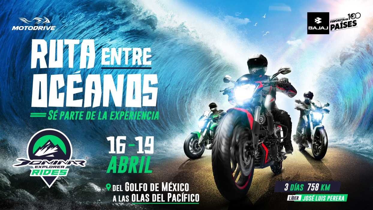 Explorer Rides llevará a los bikers de Golfo de México al Océano Pacífico en una travesía de 758 km.