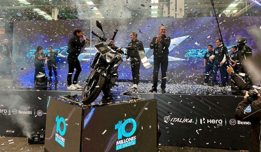 GS Motos alcanza 10 millones de motocicletas ensambladas en México con producción en Toluca y Guadalajara.
