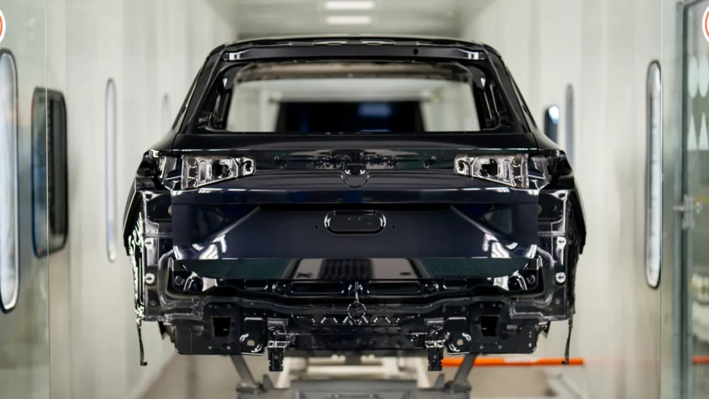 Proceso de pintura eléctrica de Volkswagen 