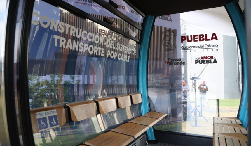 El sistema de transporte por cable busca reducir tiempos de traslado y emisiones contaminantes en la capital poblana.