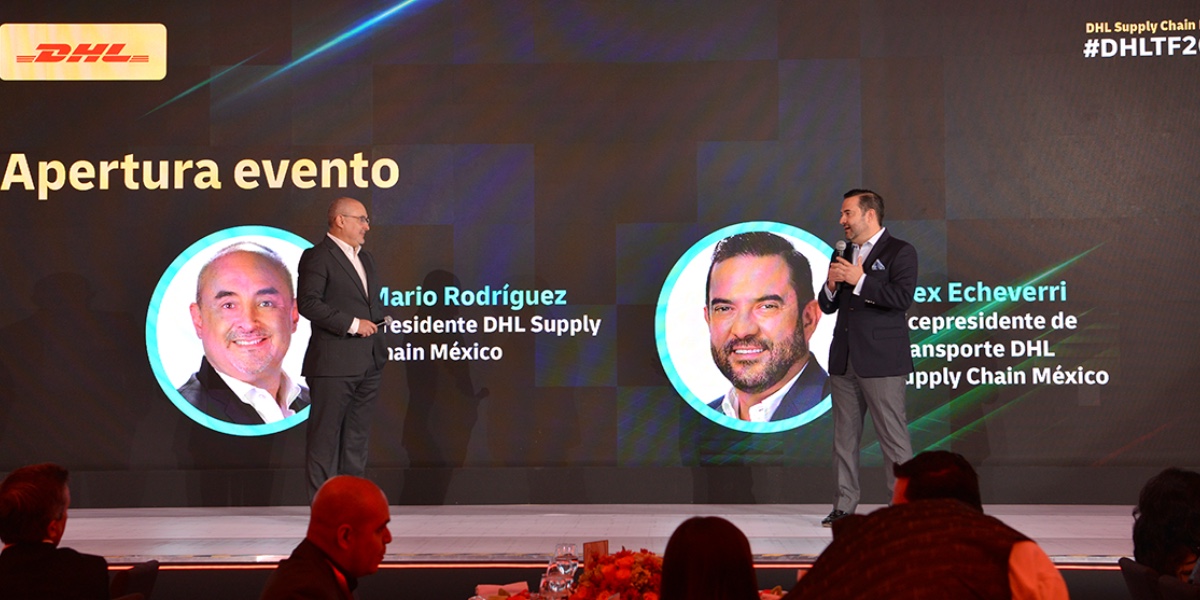 Augusto Ramos, presidente de la CANACAR durante el Transportation Forum 2026 de DHL Supply Chain.
