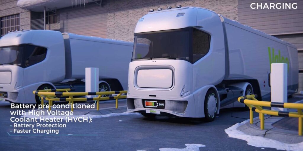 Valeo ha desarrollado diversas tecnologías para camiones autónomos como ADAS nivel 4 o Valeo Smart Safety. 