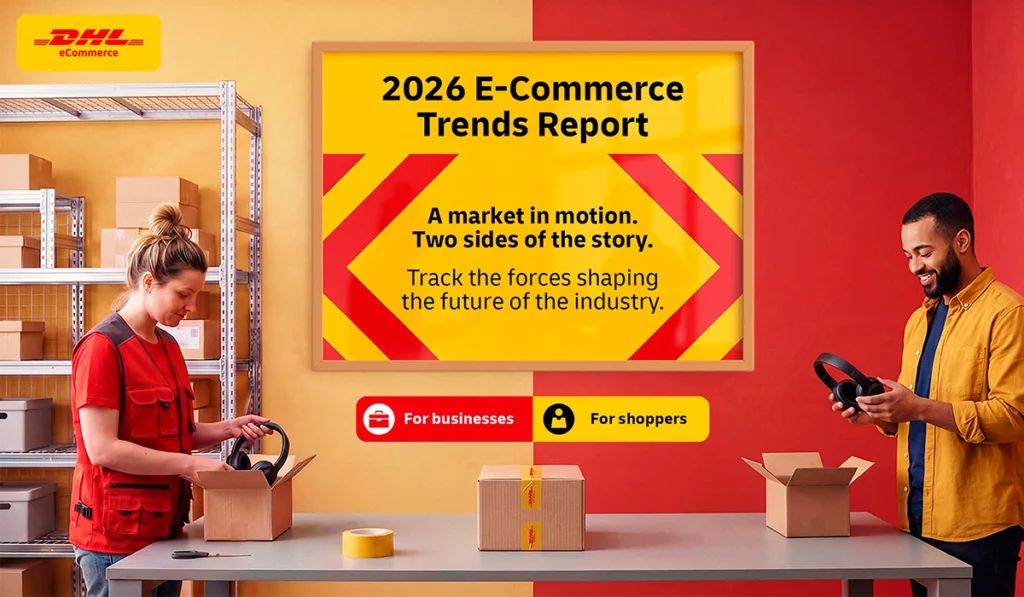 DHL eCommerce Trends Report 2026 sobre inteligencia artificial y comercio electrónico